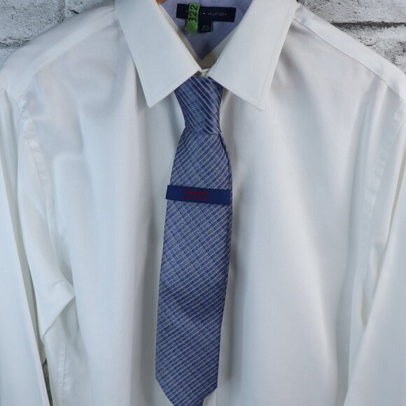 Michael Kors Men's Necktie Gray Plaid and Checks 58" Designer Tie NWT - Picture 9 of 9